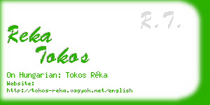 reka tokos business card
